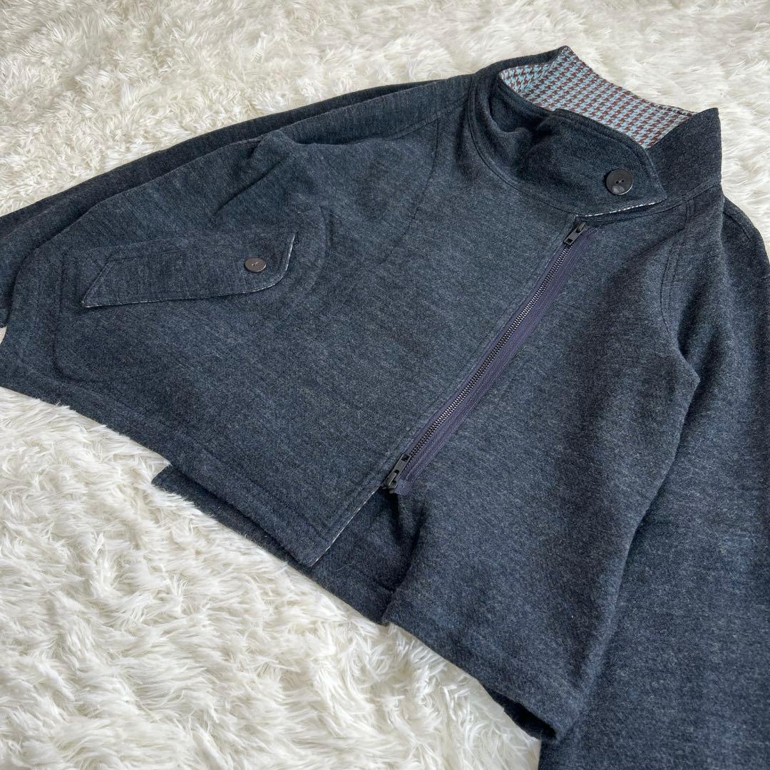 センソユニコ キューブキューブ ブルゾン ニット ジャケット 千鳥柄