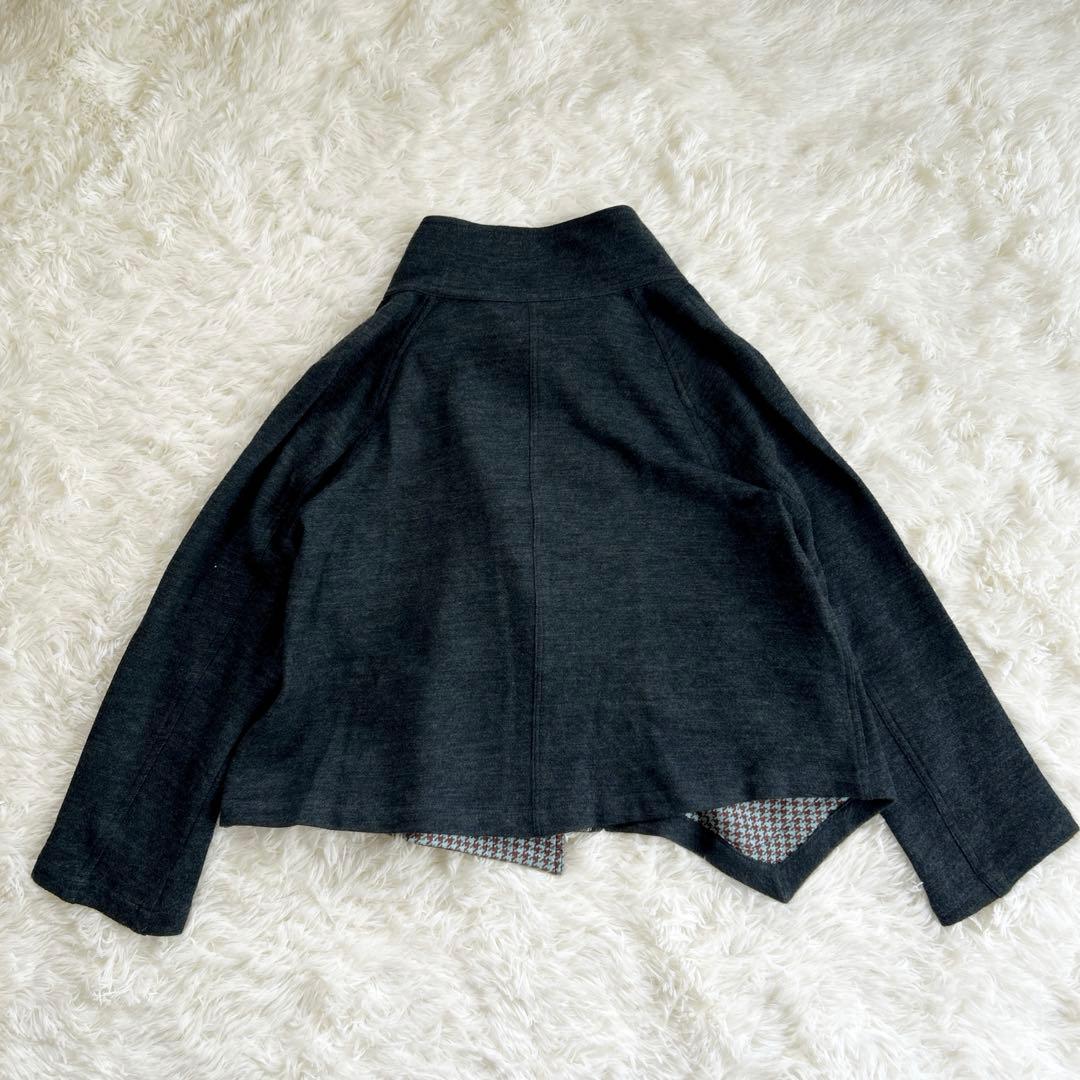 センソユニコ キューブキューブ ブルゾン ニット ジャケット 千鳥柄