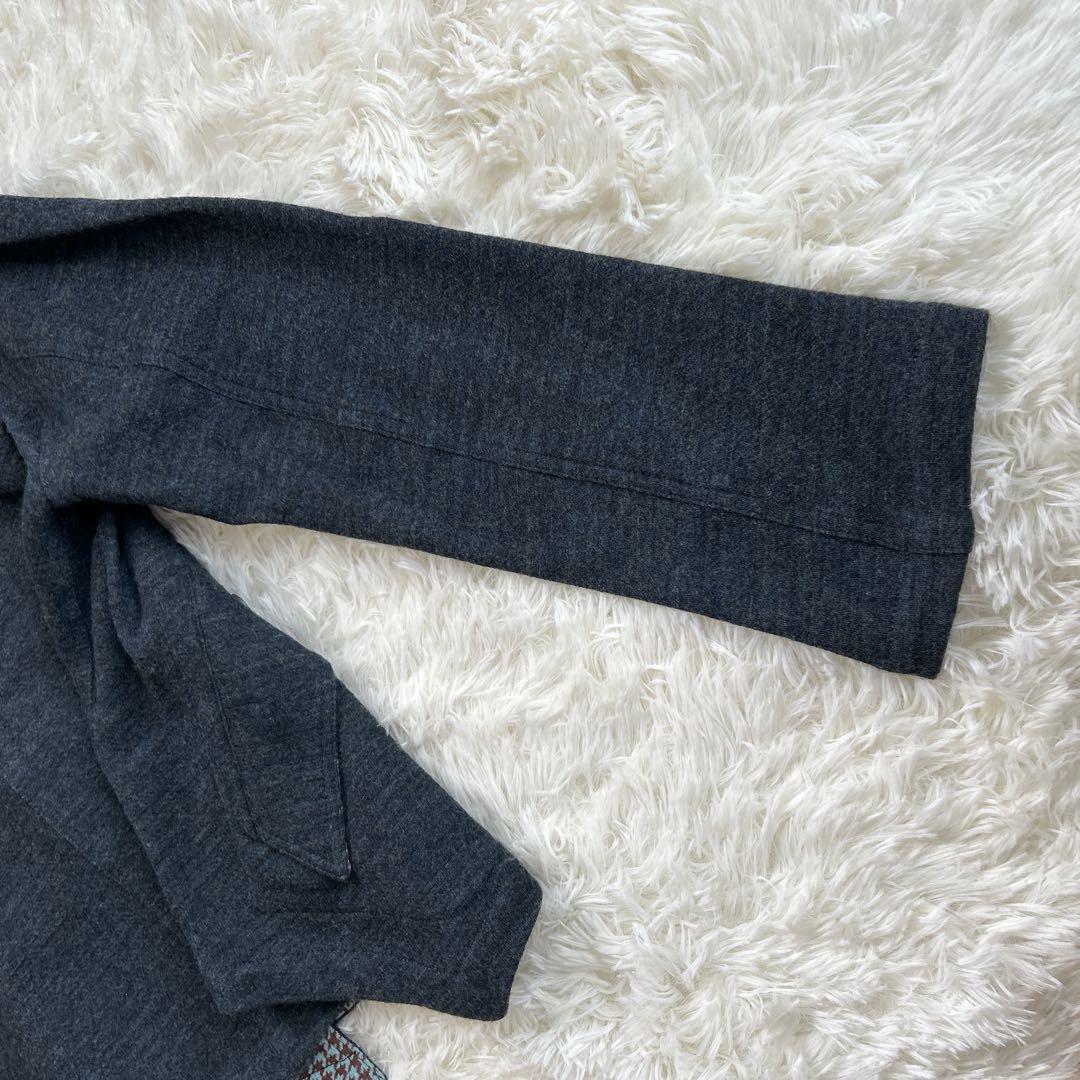 センソユニコ キューブキューブ ブルゾン ニット ジャケット 千鳥柄