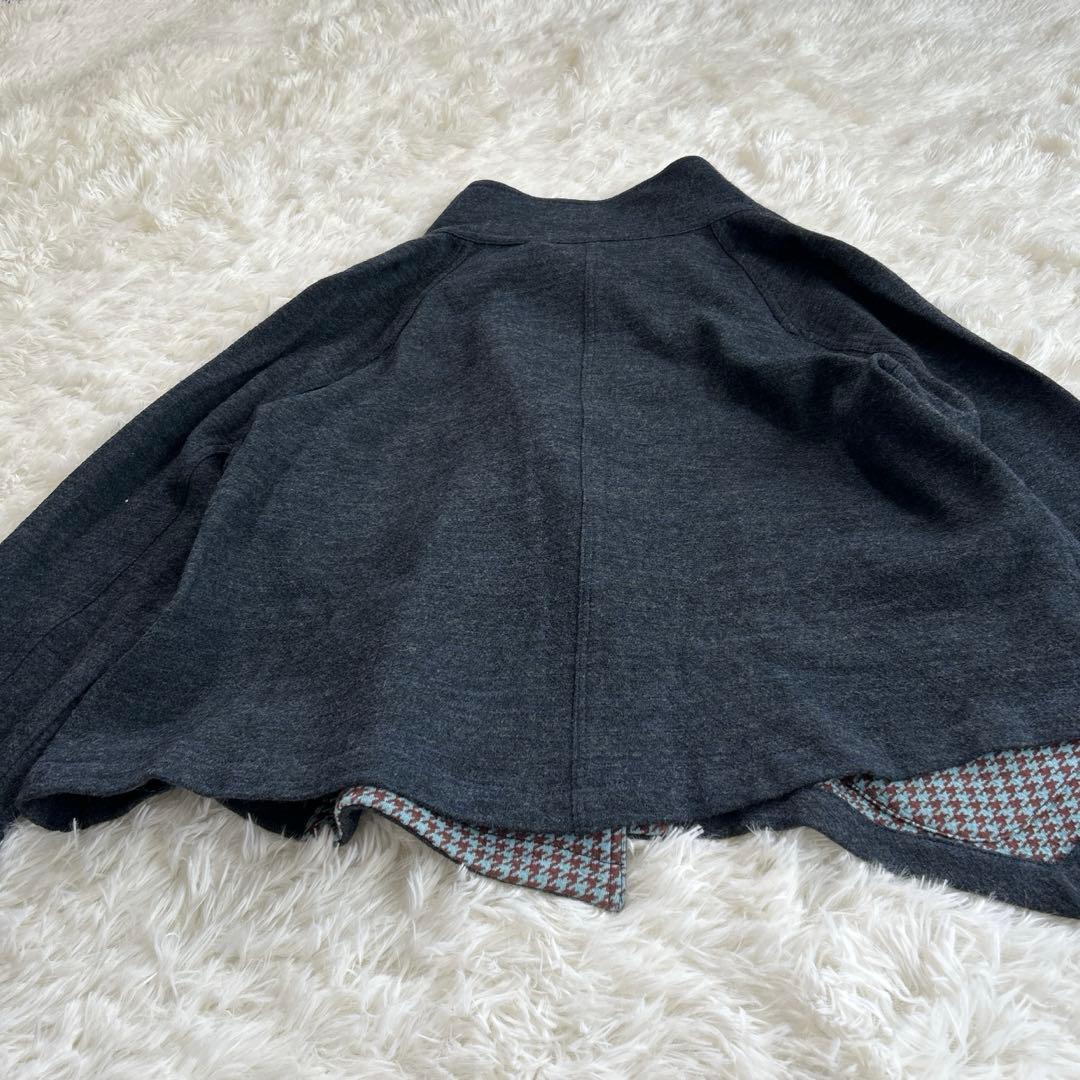 センソユニコ キューブキューブ ブルゾン ニット ジャケット 千鳥柄