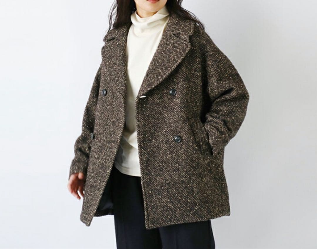 TICCA ティッカ ツイード ピーコート 24年秋冬