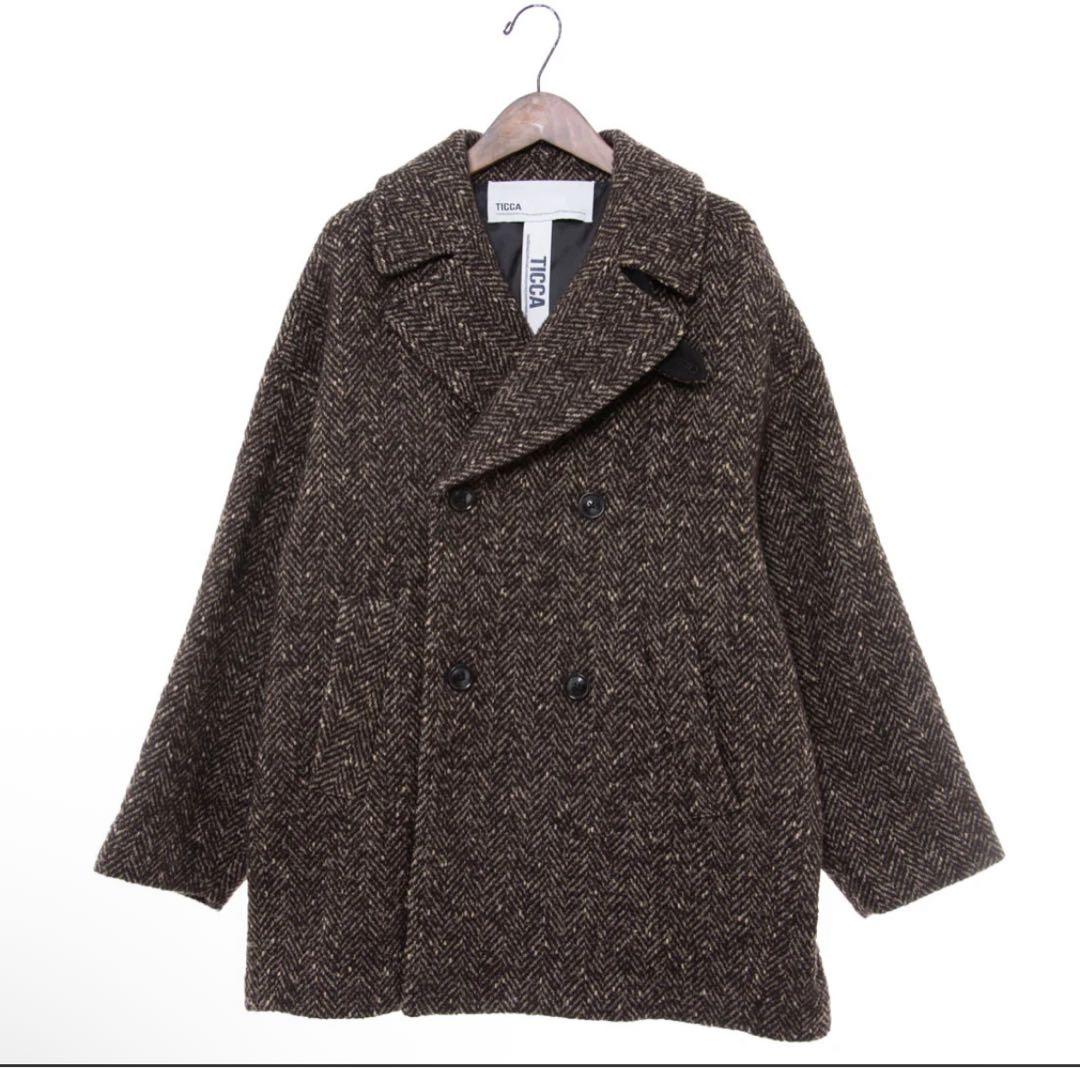 TICCA ティッカ ツイード ピーコート 24年秋冬