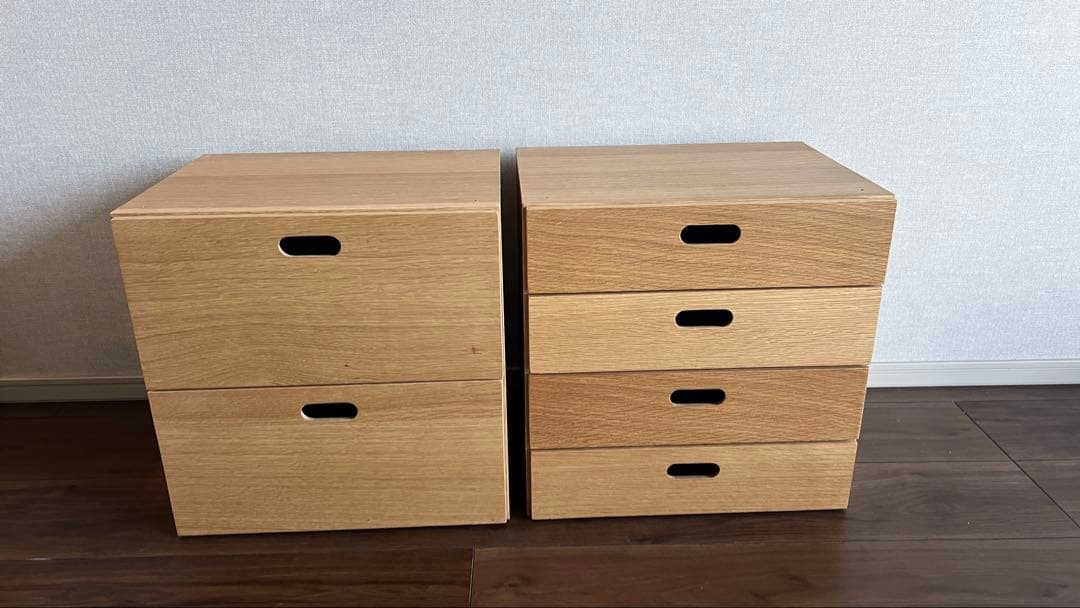①きっさこさん専用　MUJI 無印　スタッキングチェスト　4点セット