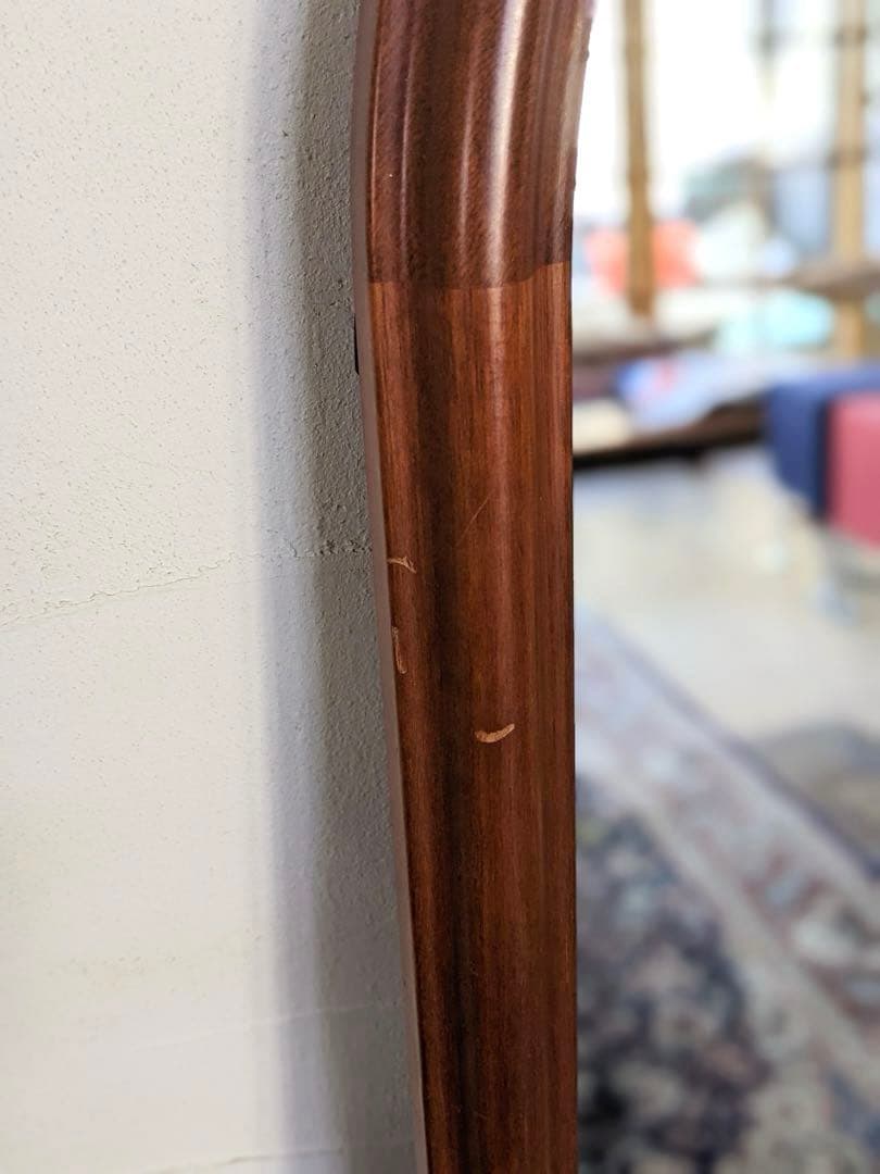 アーチ型 木製フレームミラー 姿見 全身鏡