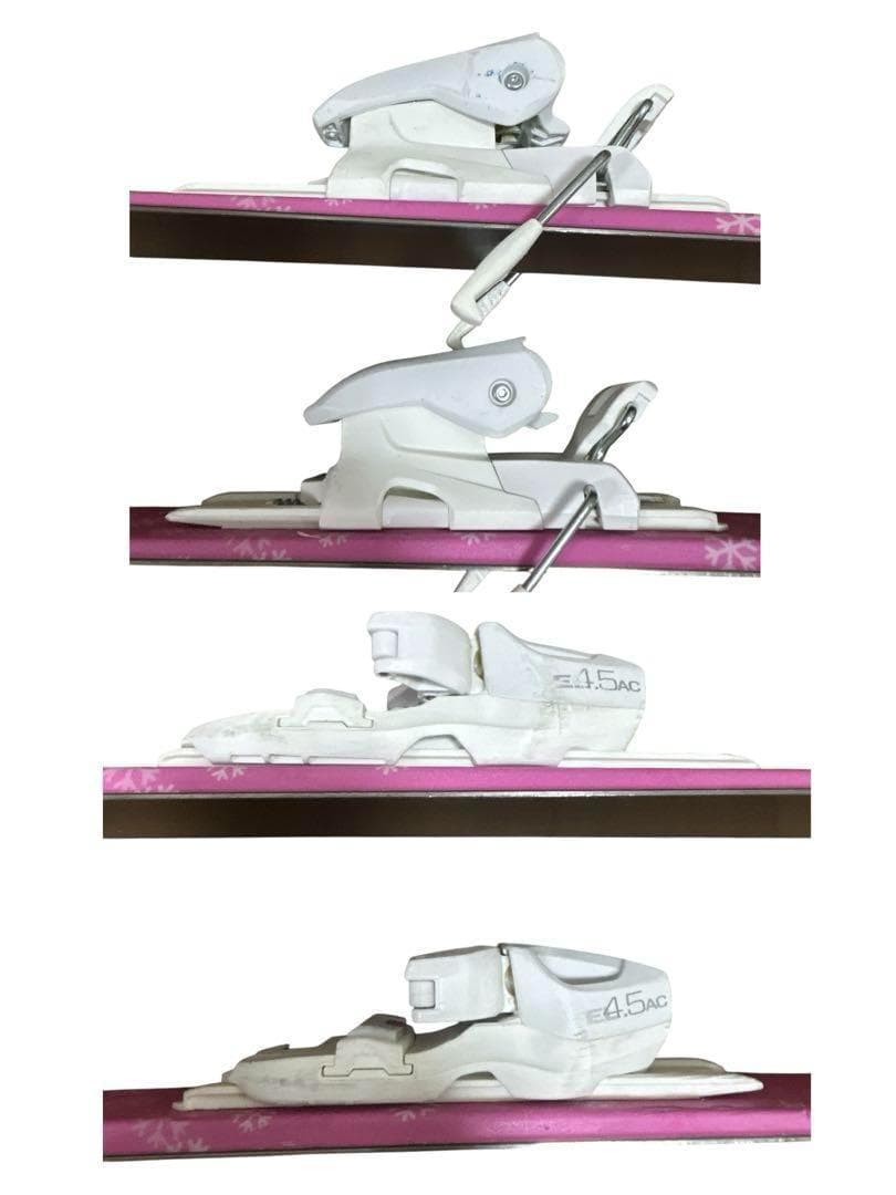 Elan 130cmスキー ビンディング セット ピンク　子供 キッズ 可愛い