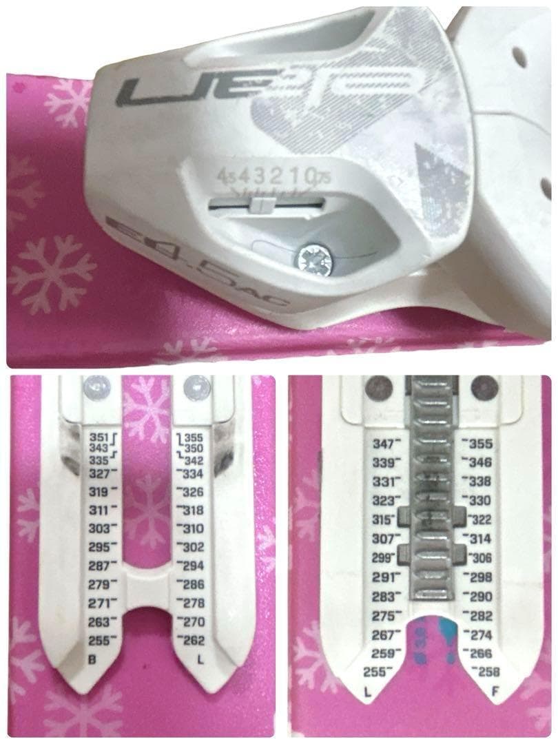 Elan 130cmスキー ビンディング セット ピンク　子供 キッズ 可愛い