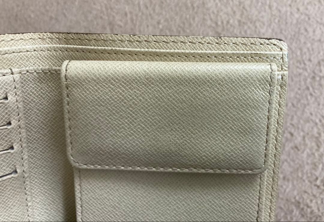 美品　LOUIS VUITTON　二つ折り財布　ダミエ　アズール