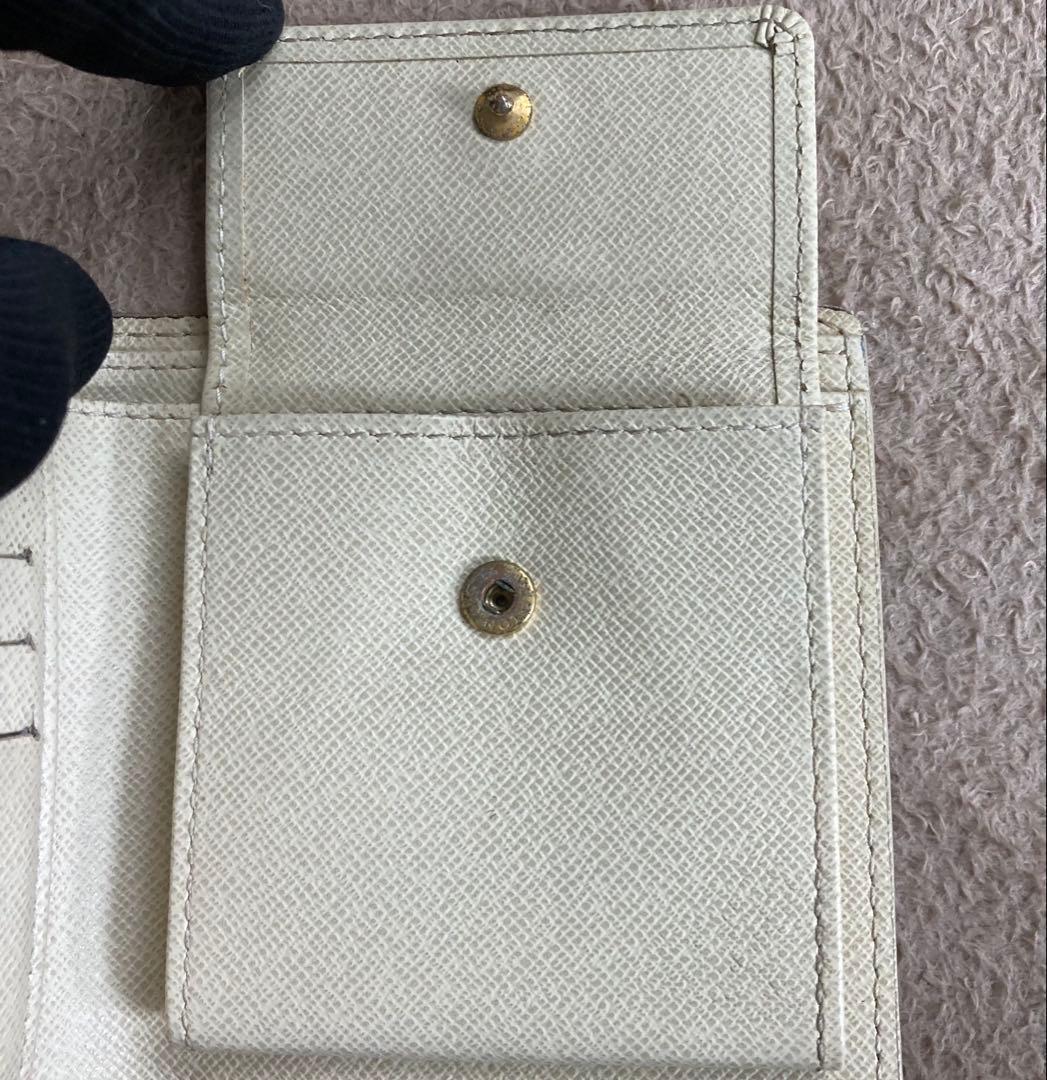 美品　LOUIS VUITTON　二つ折り財布　ダミエ　アズール