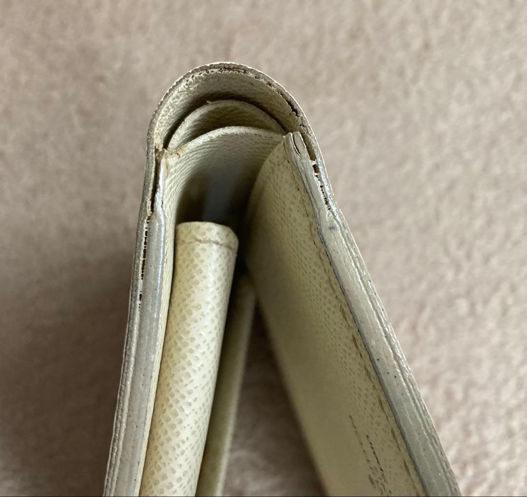 美品　LOUIS VUITTON　二つ折り財布　ダミエ　アズール