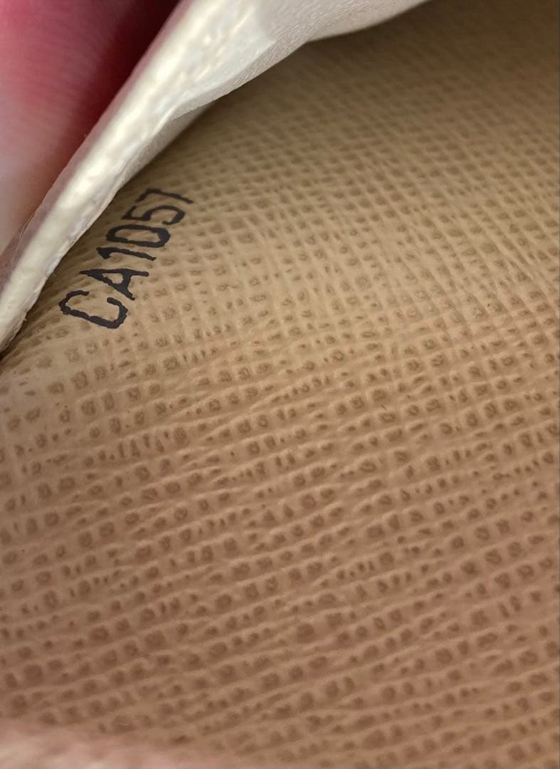 美品　LOUIS VUITTON　二つ折り財布　ダミエ　アズール