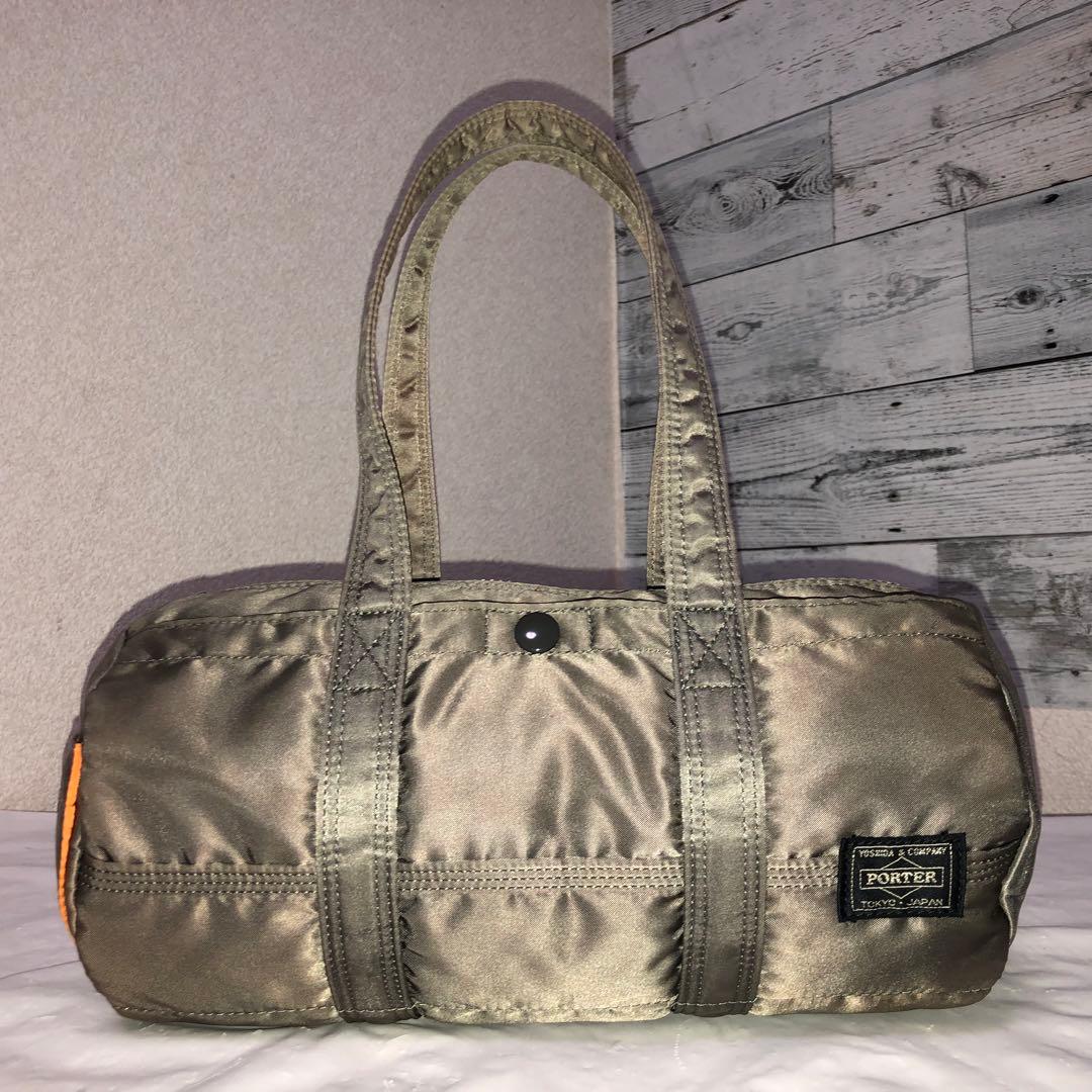 人気✨美品 ポーター タンカー ダッフル ドラム ミニボストンバッグS グレー