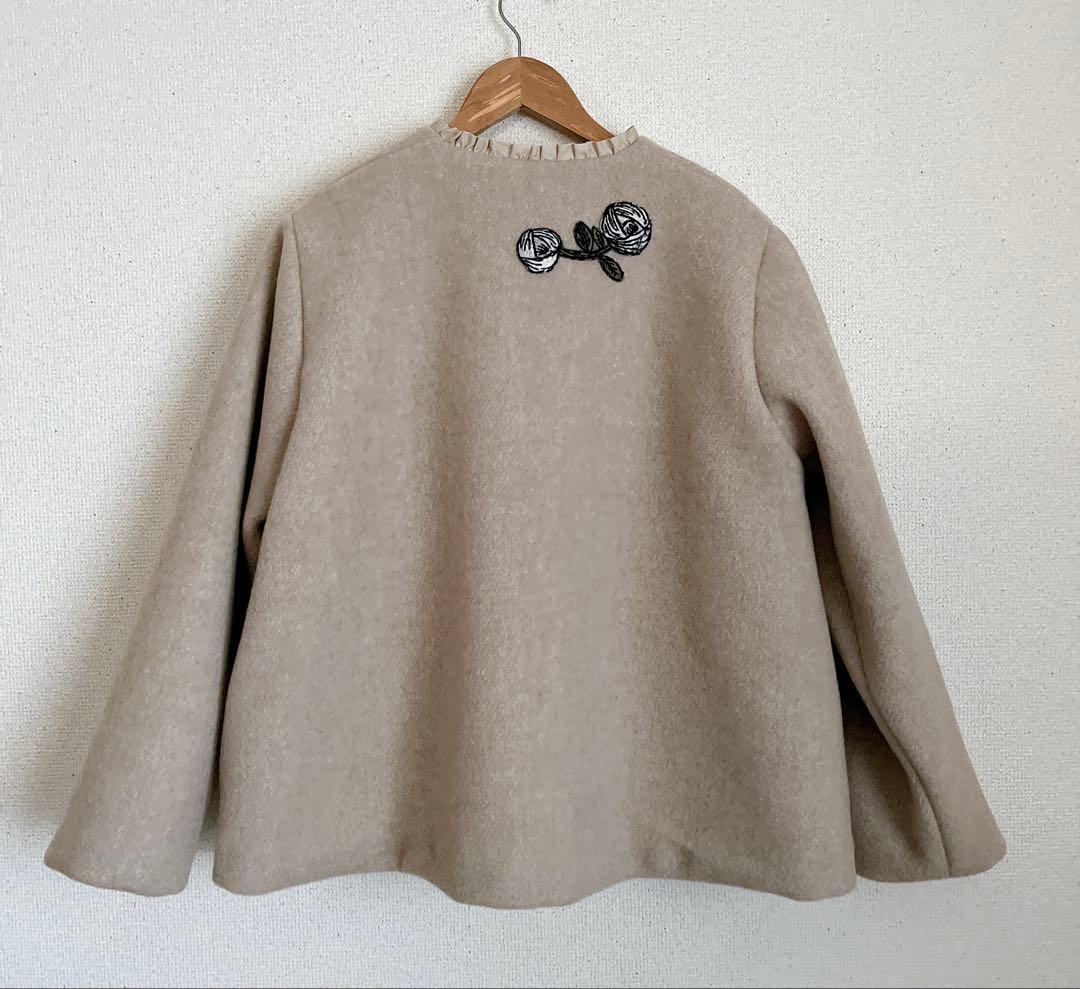 よちみ　ミナペルホネン　rosy ウール　ジャケット　コート　総裏