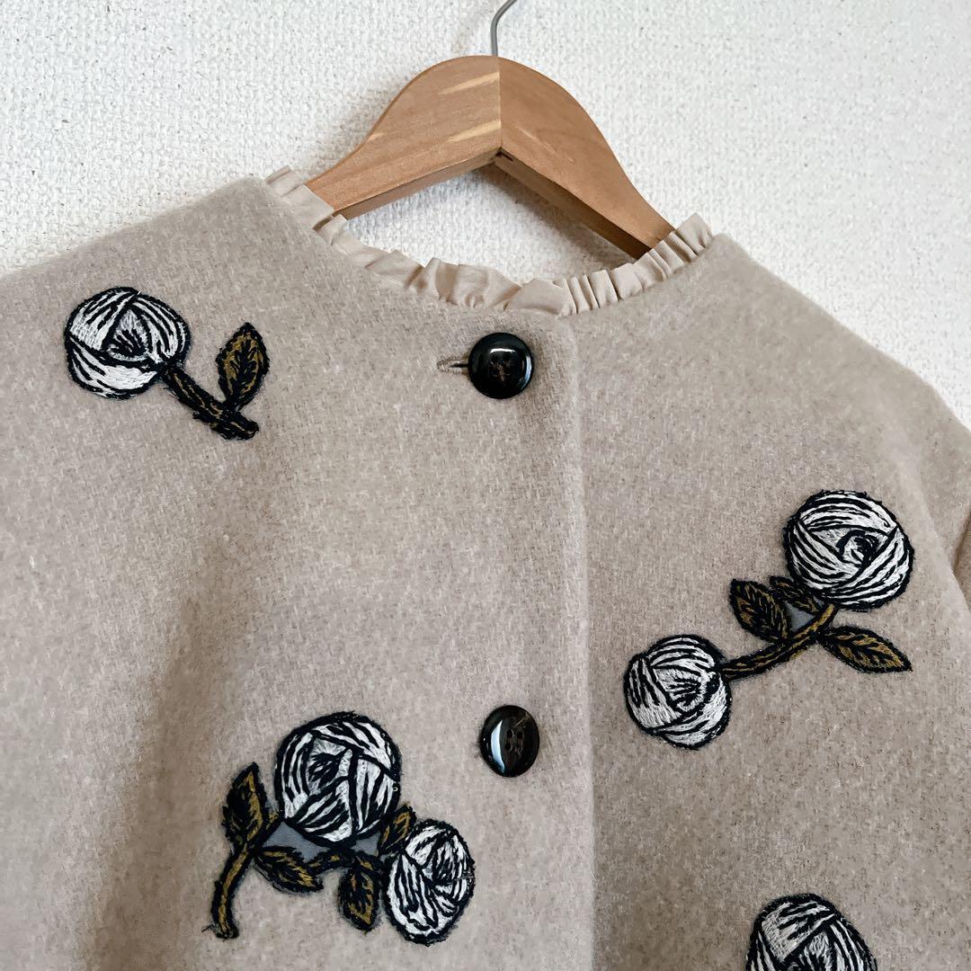 よちみ　ミナペルホネン　rosy ウール　ジャケット　コート　総裏