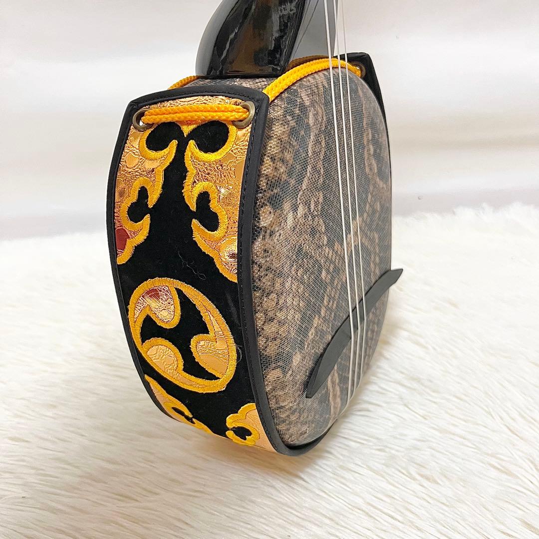 【ウィッスキー様】沖縄三線 人工皮 本体＋ケース＋教本付