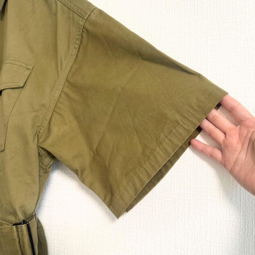 HYKE 2023 WEATHER OVERALL オールインワン カーキ