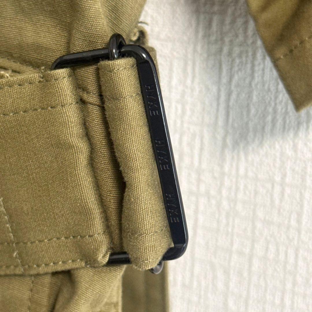 HYKE 2023 WEATHER OVERALL オールインワン カーキ