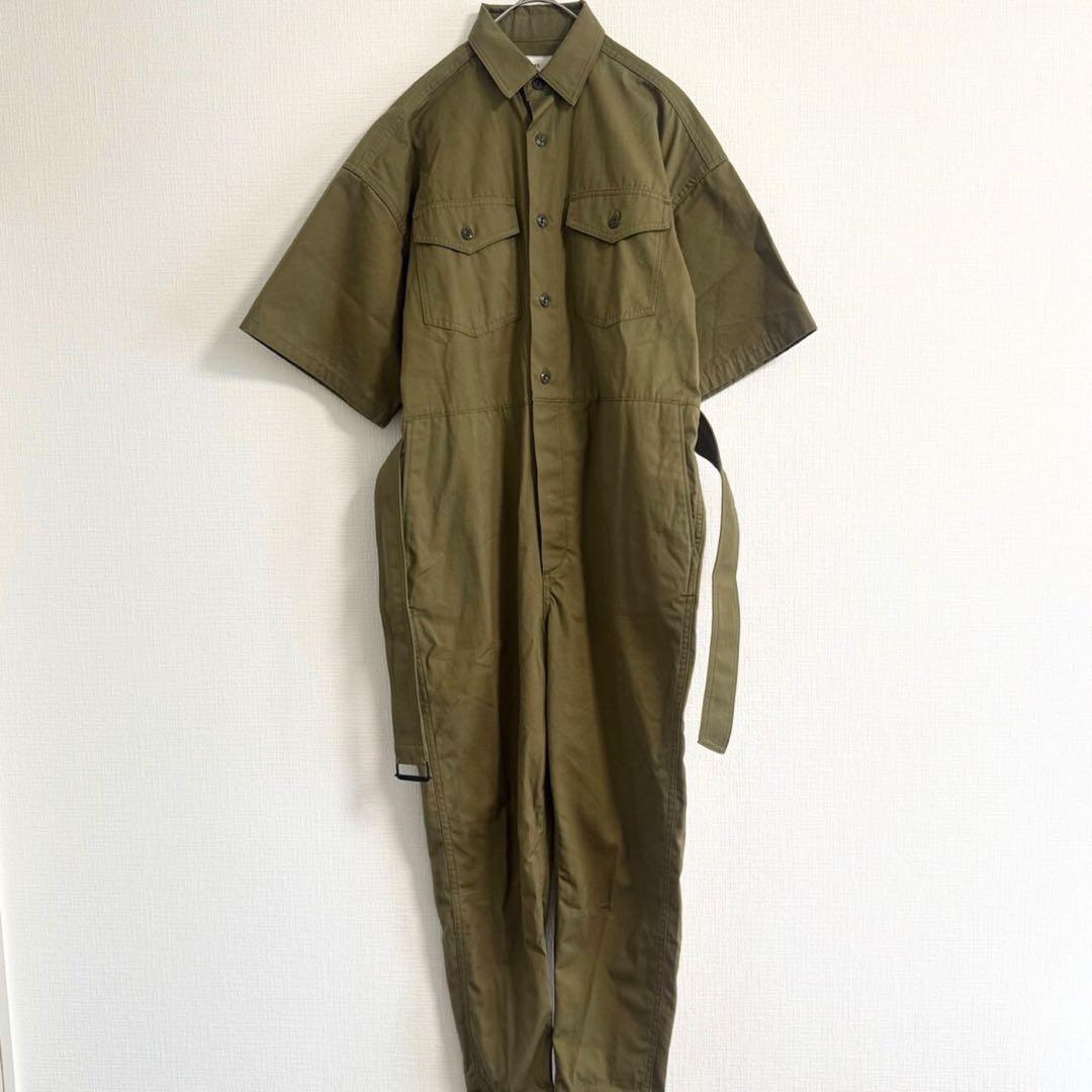 HYKE 2023 WEATHER OVERALL オールインワン カーキ