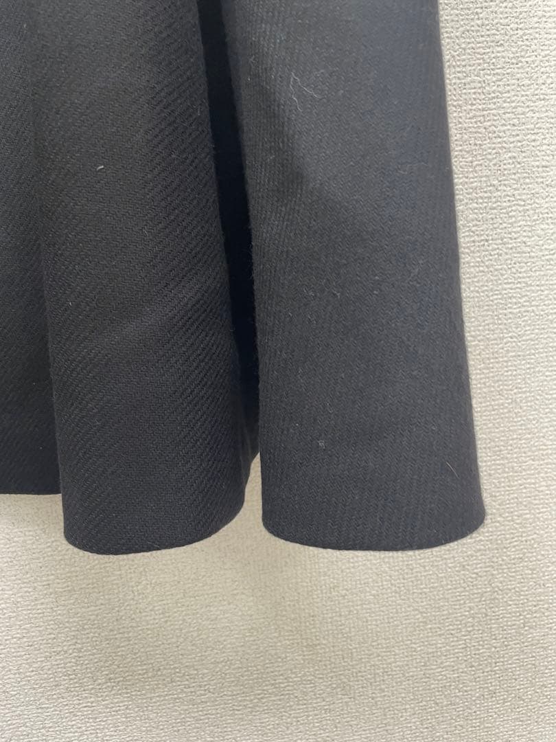 ⑥大人気　ザラ　MANTECO ケープコート　マント　ポンチョ　黒　Lサイズ