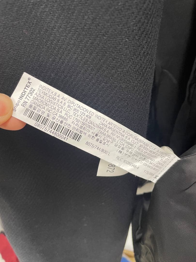 ⑥大人気　ザラ　MANTECO ケープコート　マント　ポンチョ　黒　Lサイズ