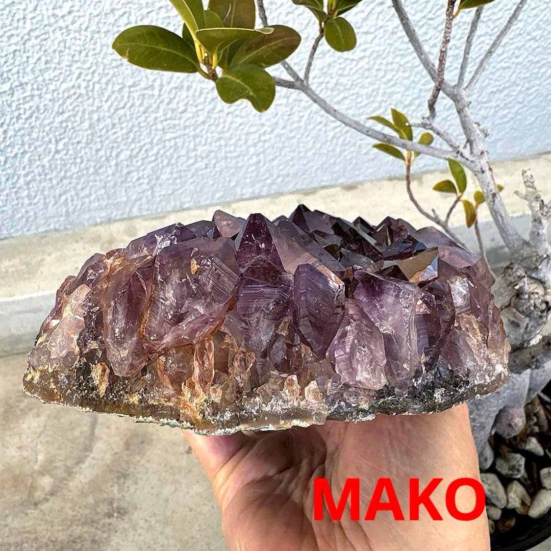 M1889☆アメジストクラスター1.5Kg☆ブラジル産☆天然石☆N60106-B