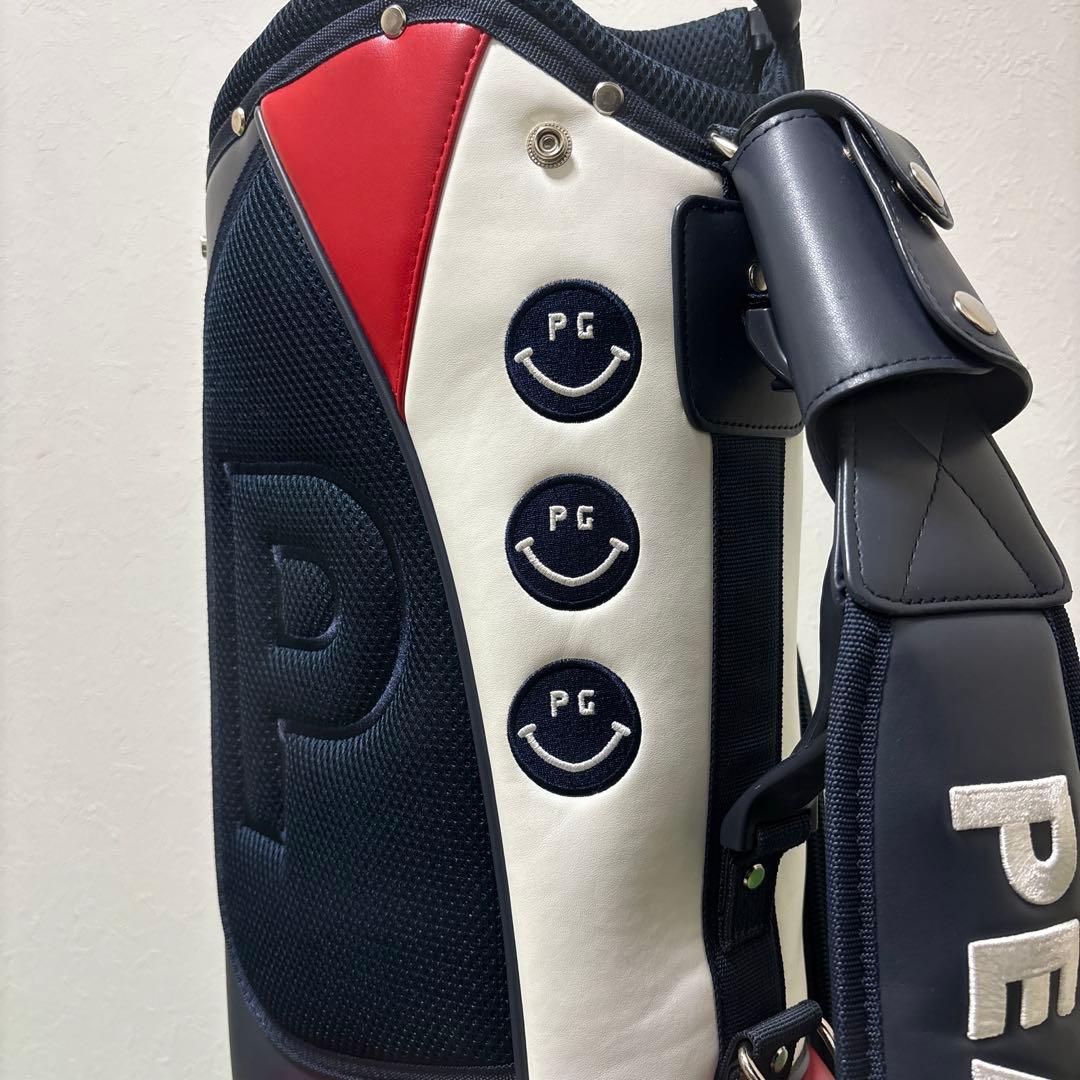 希少 限定 パーリーゲイツスタンドキャディバック トリコロールカラー