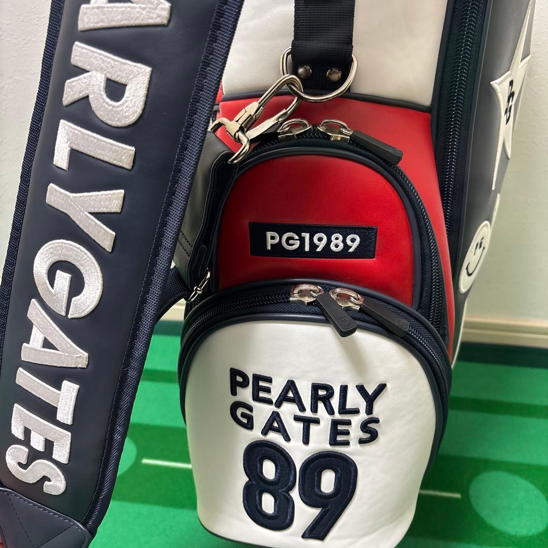 希少 限定 パーリーゲイツスタンドキャディバック トリコロールカラー