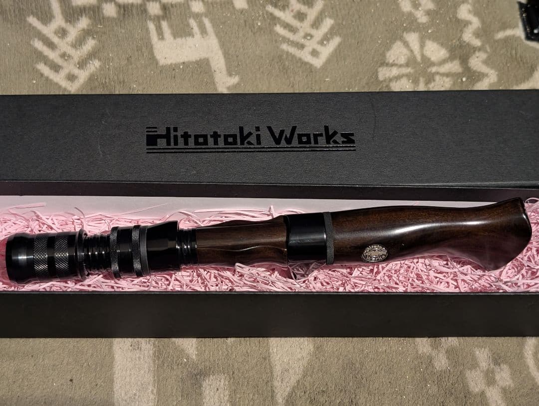 値下げ不可値下げ予定無し完売　ヒトトキワークス　黒壇ガングリップ奇跡の未使用品