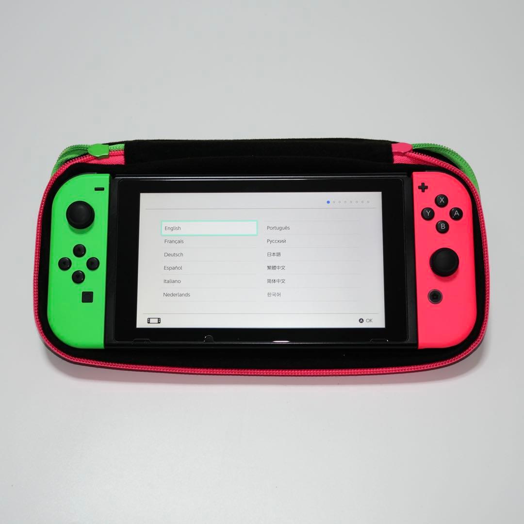 Nintendo Switch ニンテンドースイッチ 本体 ネオン箱なし