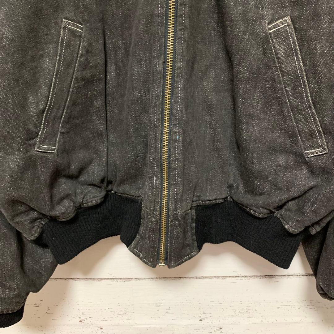 【ピンクハウス】デニムジャケットブルゾンブランド刺繍ロゴ フード付き