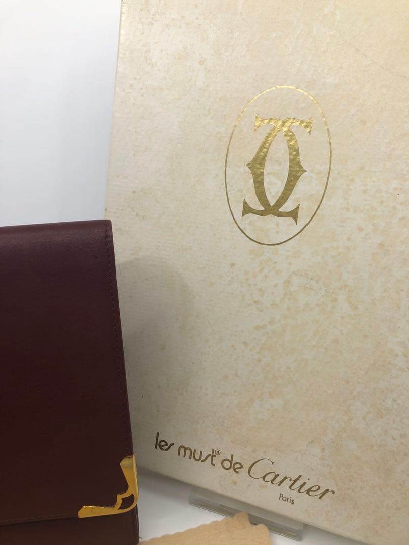 Cartier クラッチバッグ バーガンディ