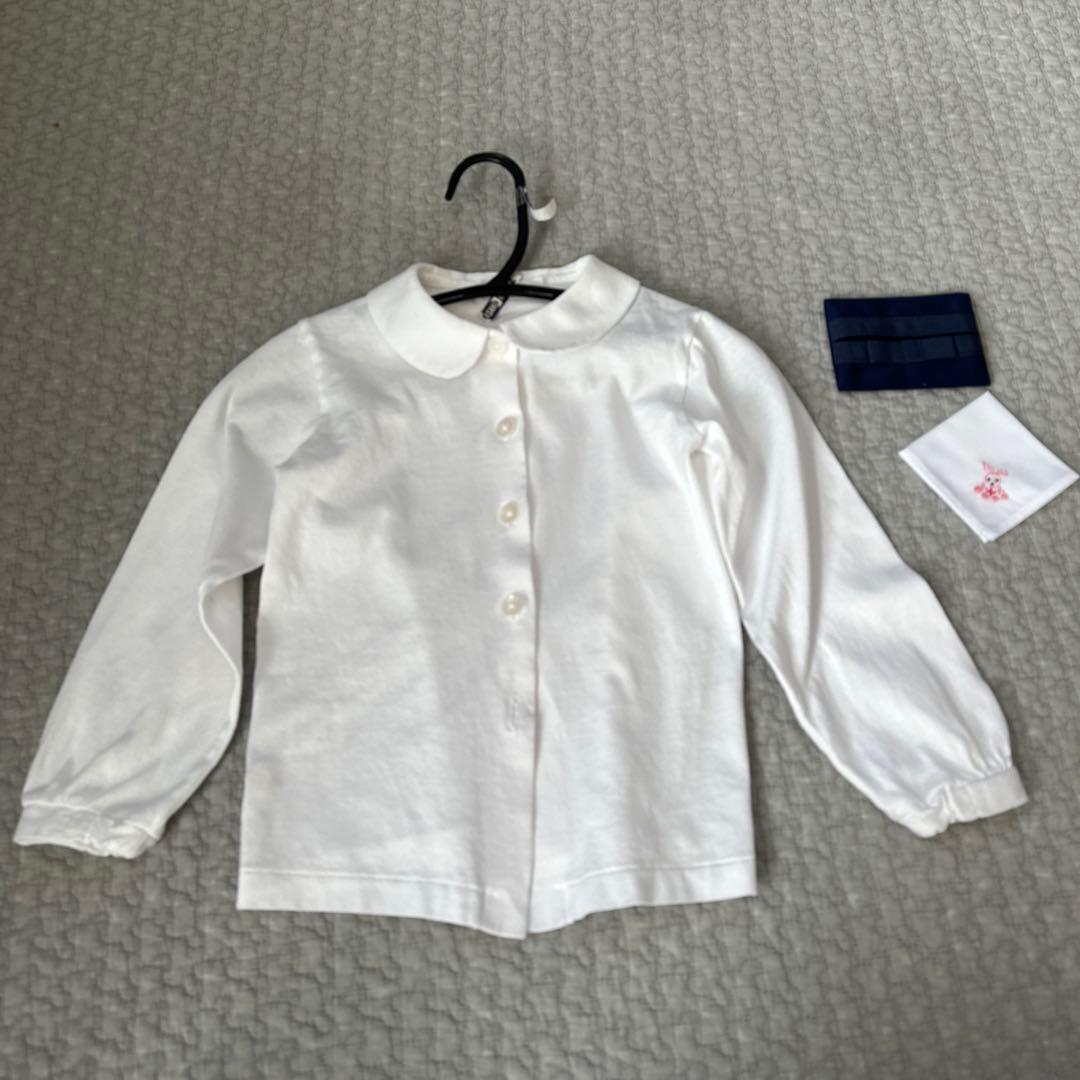 ファミリア　アンサンブル　110 ブラウス　ハンカチティッシュおまけつき