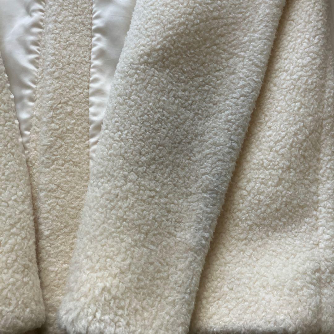 BORDERS at BALCON パフスリーブ ボア コート 36