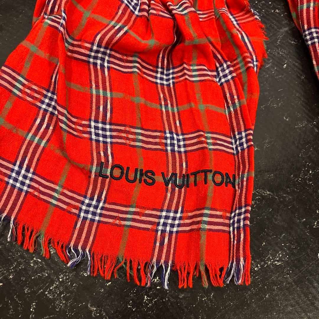 コ*バ様 LOUIS VUITTON 2012SS マサイチェックストール エト