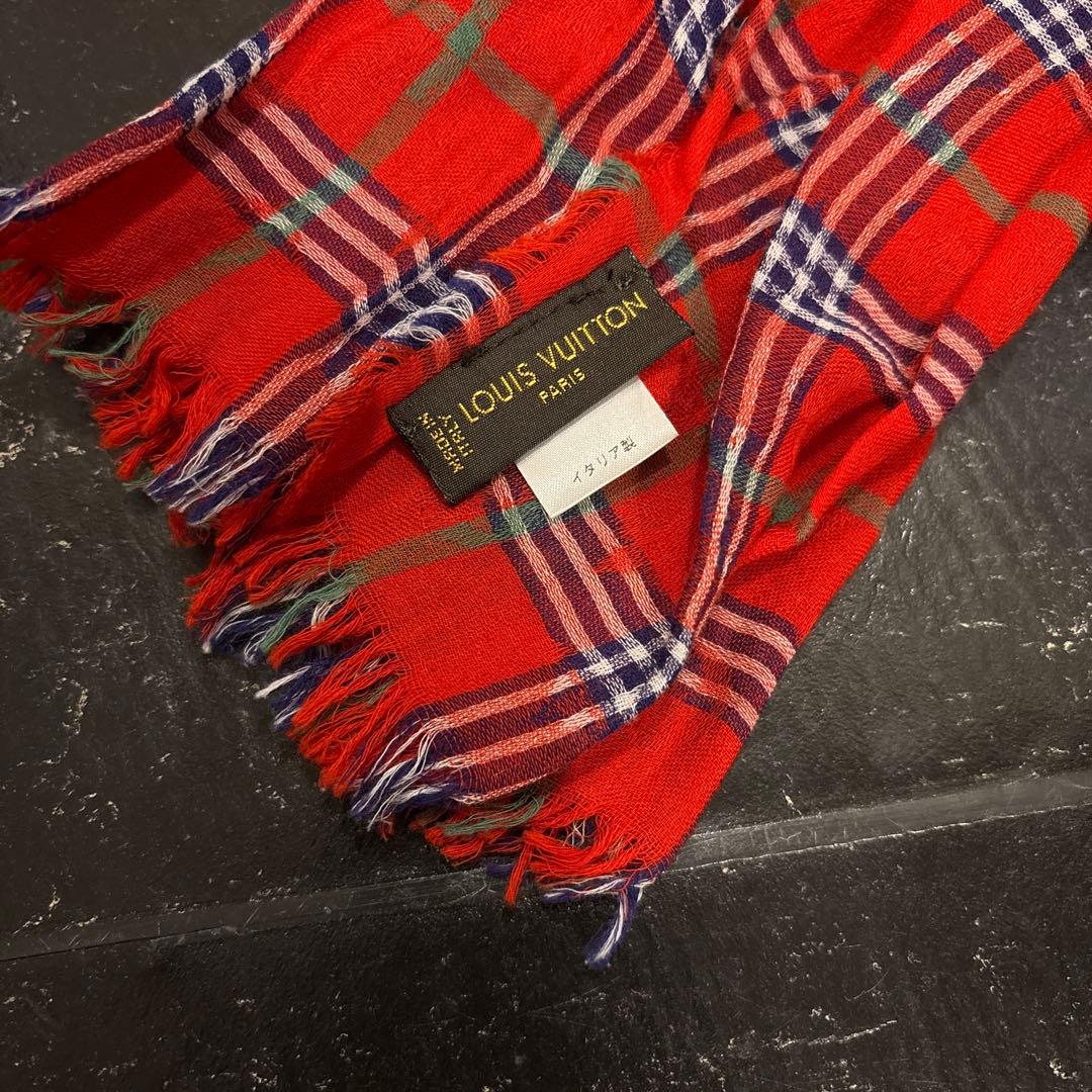 コ*バ様 LOUIS VUITTON 2012SS マサイチェックストール エト
