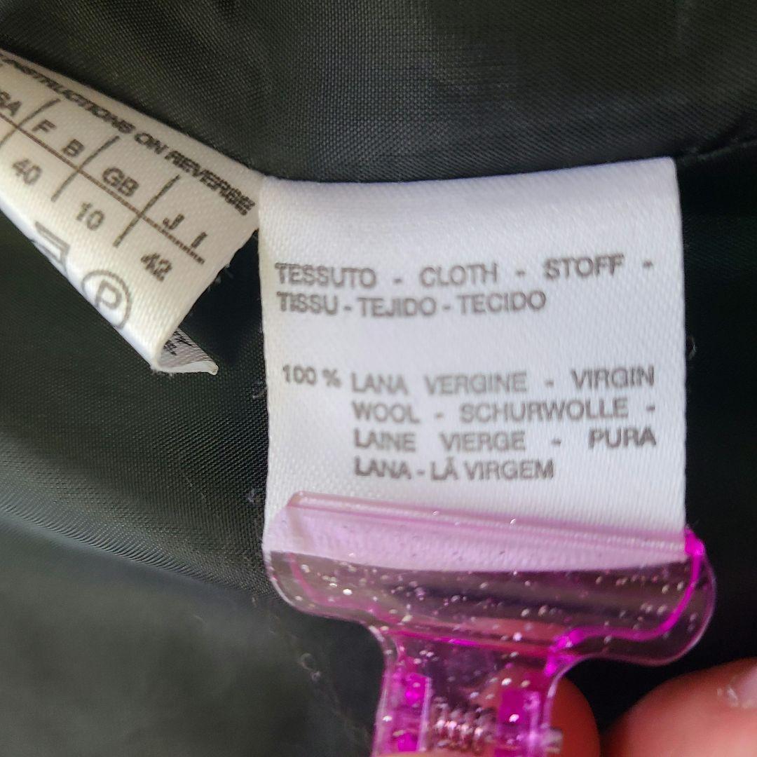 マックスマーラ 白タグ 美品 ダブルテーラードジャケットXL ロゴボタン