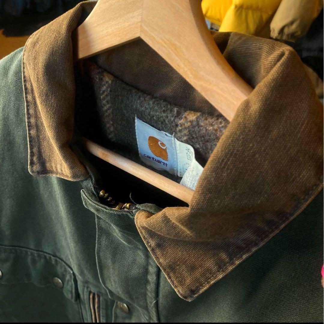 USA製 90's Carhartt/カーハート カバーオール カーキ