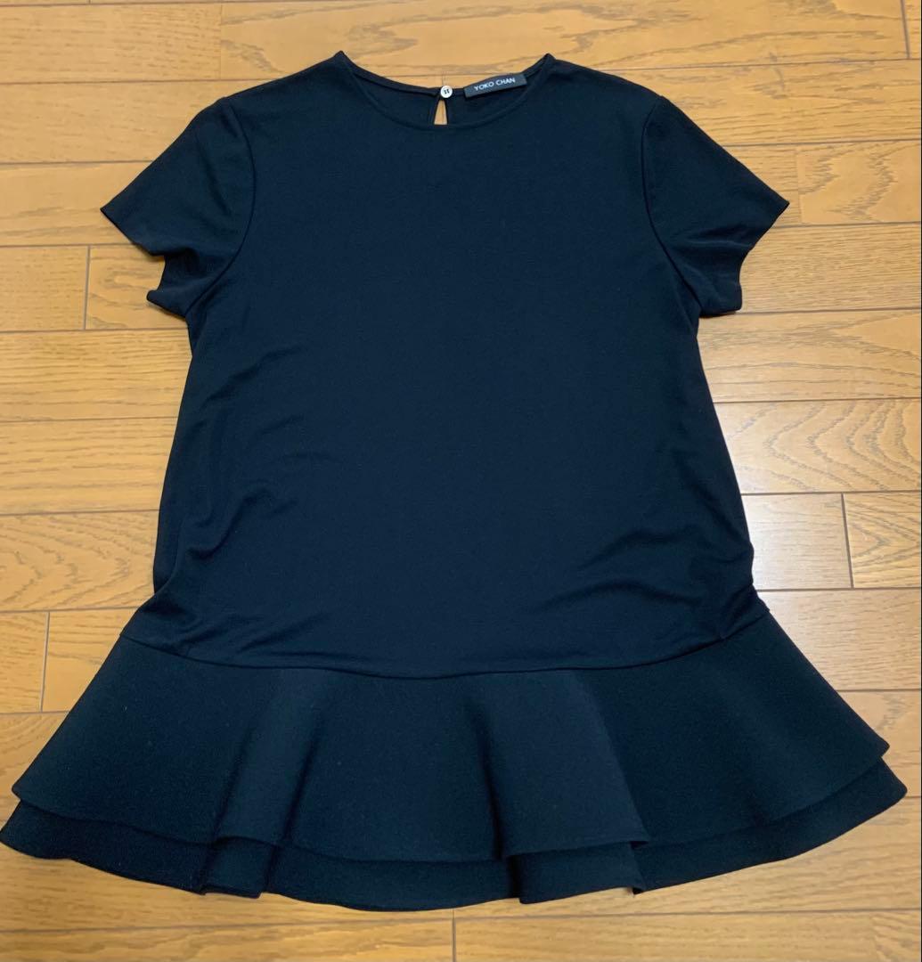 Yoko Chan 半袖チュニック ブラック　36