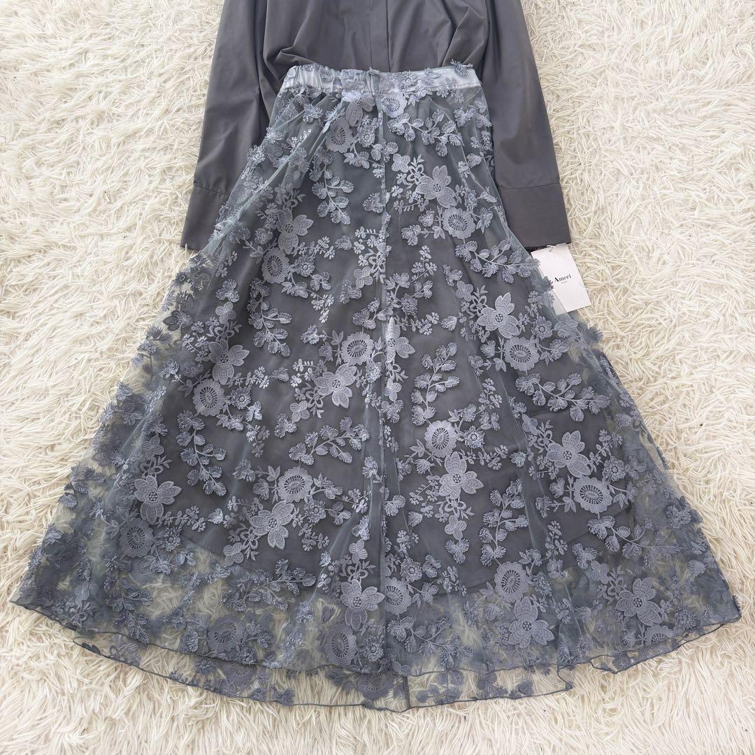 タグ付 Ameri レース レイヤード シャツドレスセット アメリヴィンテージ