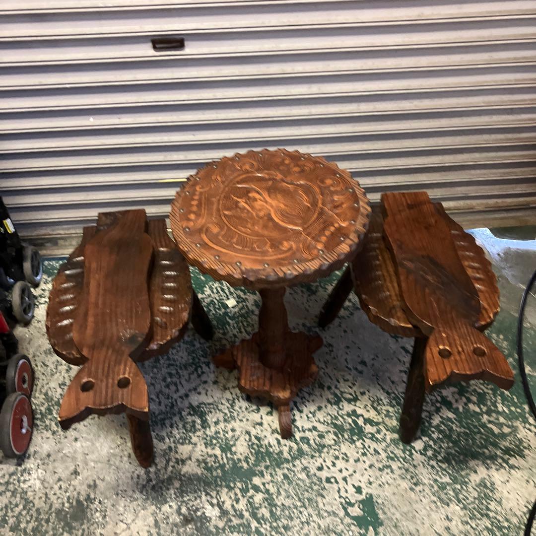 r*g様 激レア　アンティーク テーブルと椅子セット