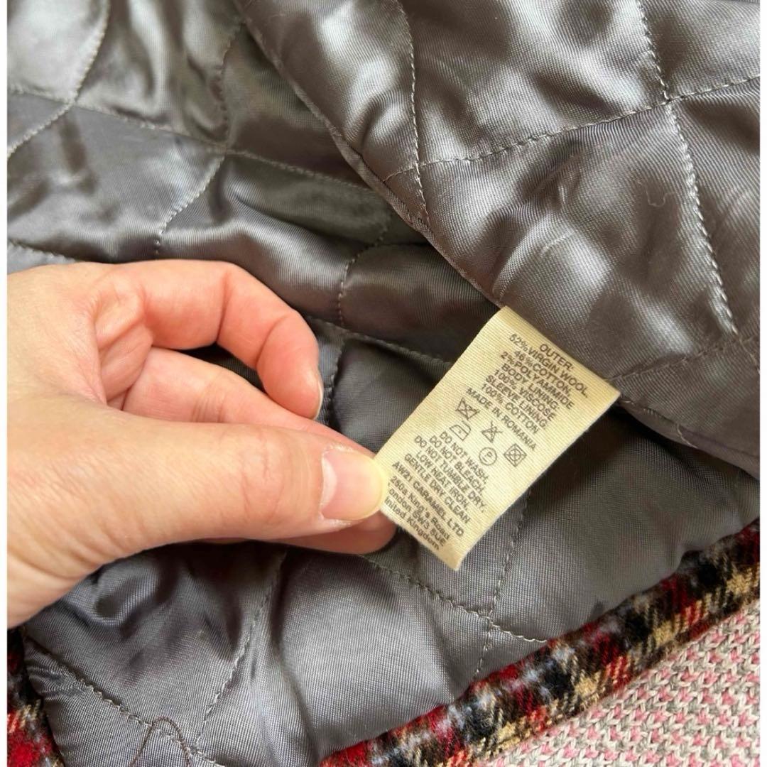 まとめ割⭐︎CARAMEL 3Y 98cm ウールコート　チェック　クリーニング済