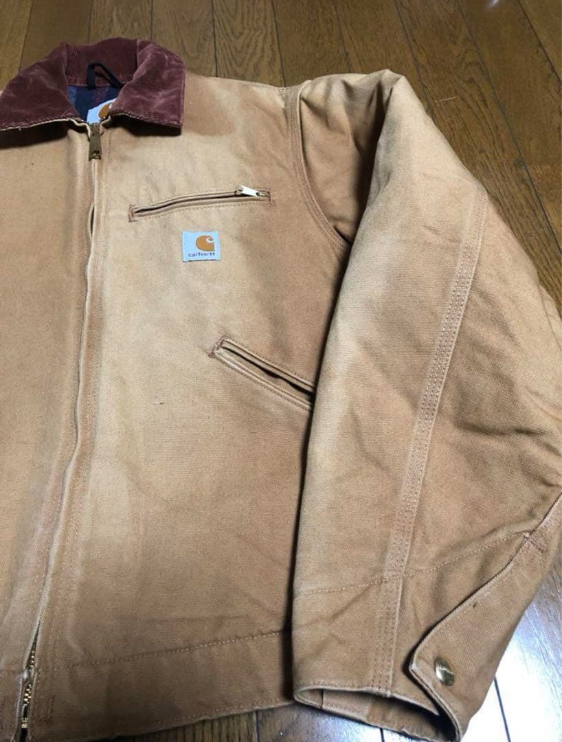 ◆希少サイズS◆USA製 ダック デトロイトジャケット ◆カーハート ブラウン茶