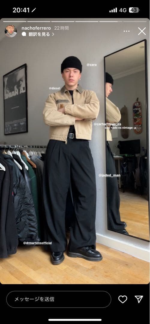 ◆希少サイズS◆USA製 ダック デトロイトジャケット ◆カーハート ブラウン茶