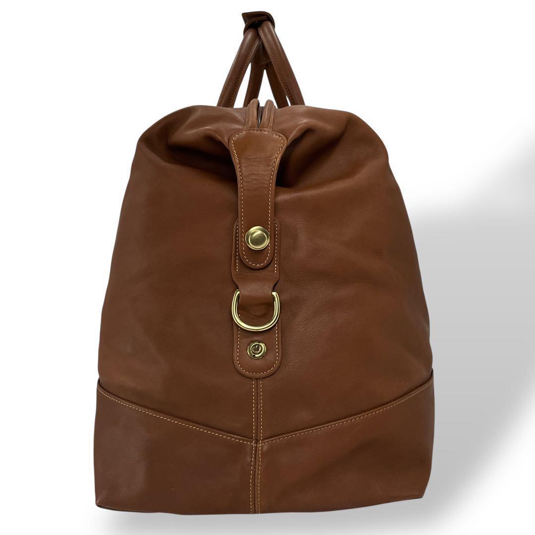 美品　オールドコーチ　ドイツホック　ボストンバッグ　旅行カバン　ブラウン　レザー