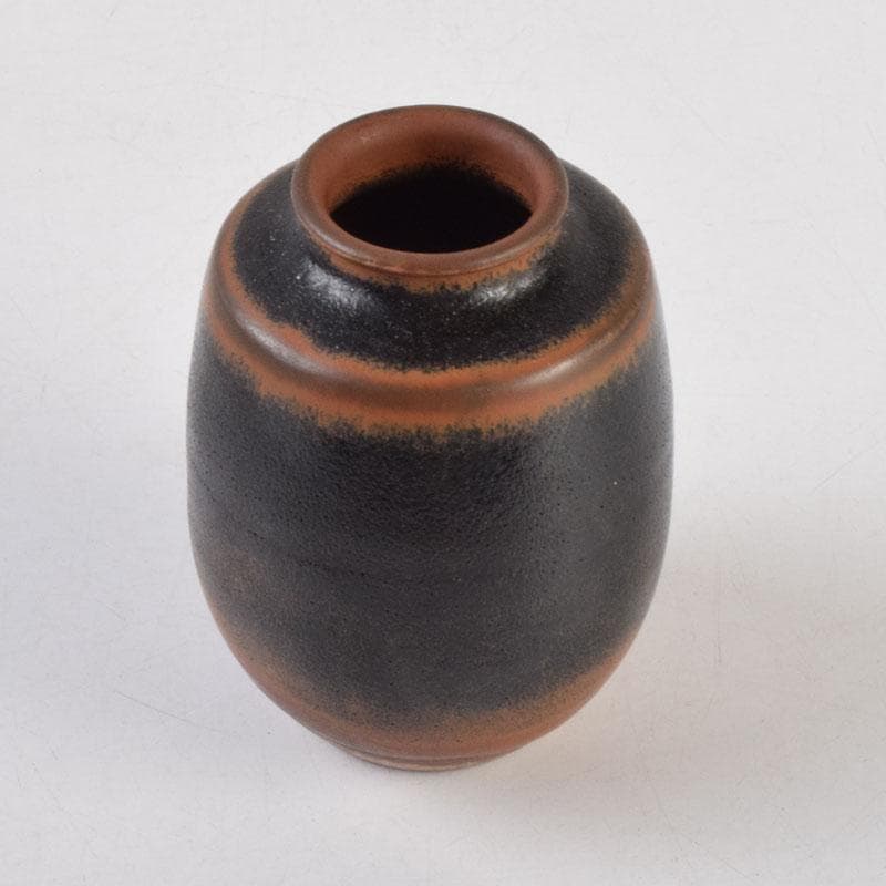 茶道具　瀬戸焼　古瀬戸　肩衝茶入　仕覆付　裏千家十四代淡々斎極め箱　M　8765