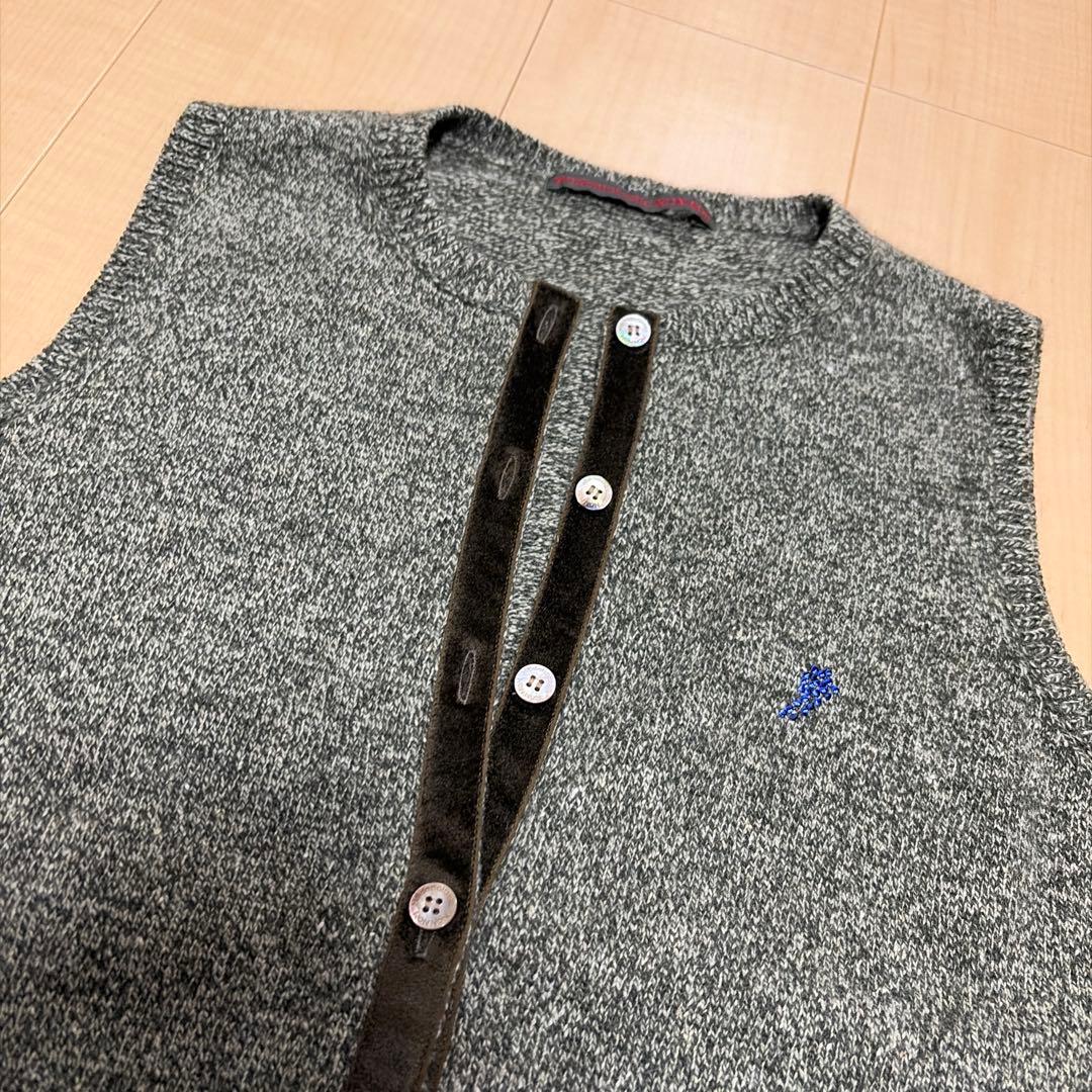 タグなし新品　マドモアゼルノンノンパパス　ニットベスト　毛　シルク　アンゴラ他