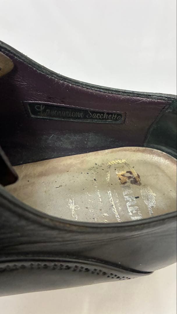 【 BARRETT / バレット (伊 】オックスフォード ブラック7.5