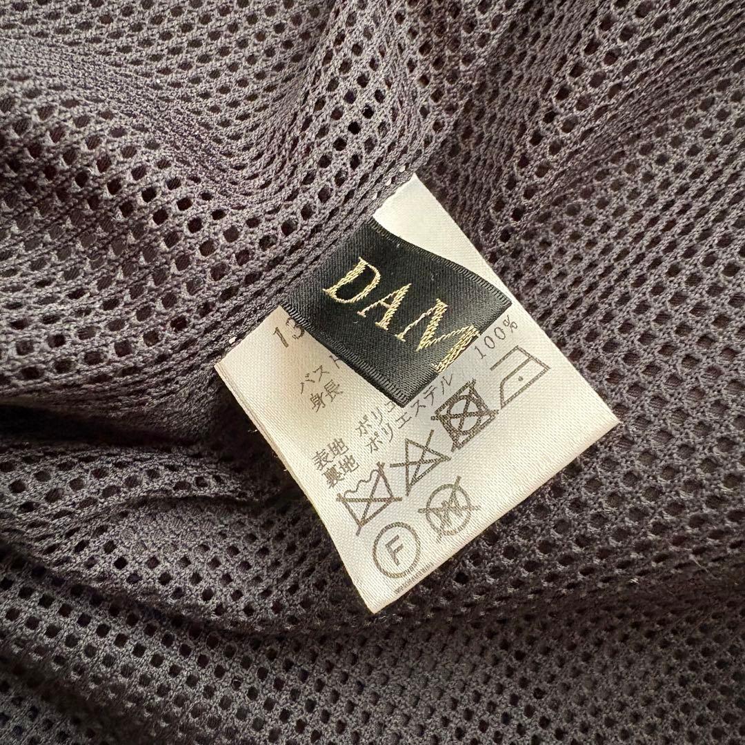 【美品】ダーマコレクション　フリルスリーブナイロンジップジャケット　ブラック