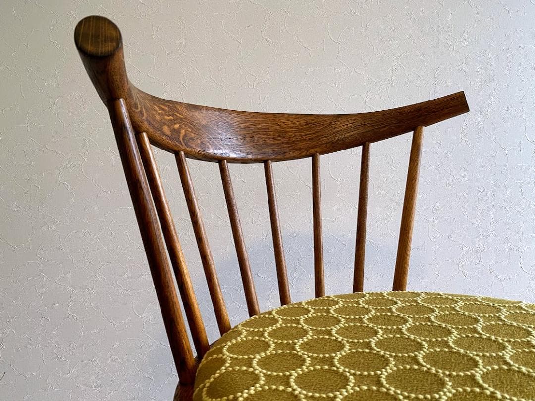 1968s 希少 秋田木工 No.68 ローバックチェア 張替済