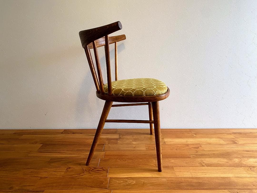 1968s 希少 秋田木工 No.68 ローバックチェア 張替済