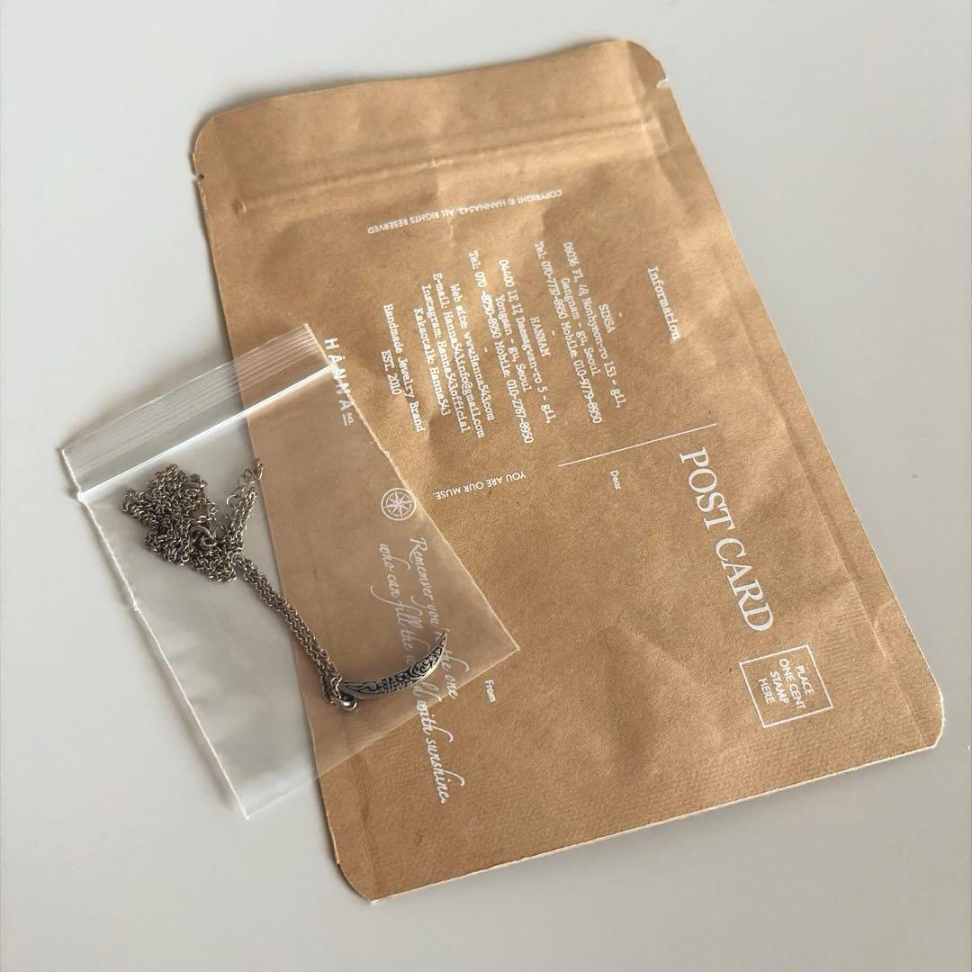 hanna543 BTS JIMIN 着用 三日月ネックレス シルバー